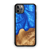 Slim Resin & Wood Phone Case (Coastline Collection - Diver's Blue) - Millennia Goods