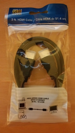 HDMI cable 3ft 1080p HDMI 1.4 Stereoscopic 3D high-speed ethernet - Millennia Goods